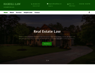 haxelllaw.com screenshot