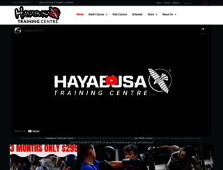hayabusamixedmartialarts.com screenshot