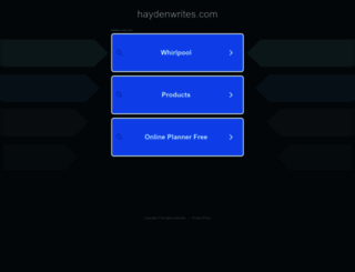 haydenwrites.com screenshot