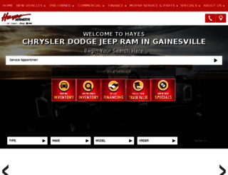 hayeschryslergainesville.com screenshot