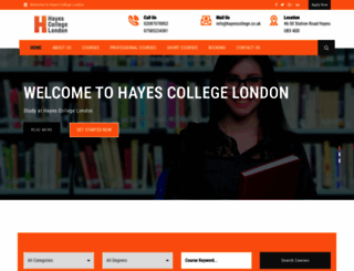 hayescollege.co.uk screenshot