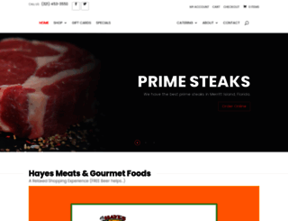 hayesmeats.com screenshot