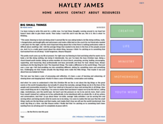 hayleyjames.me.uk screenshot