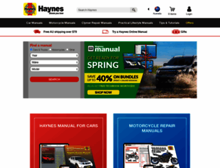 haynes.com.au screenshot