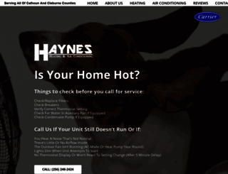 haynesac.com screenshot