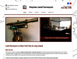 hayneslandsurveyor.com screenshot