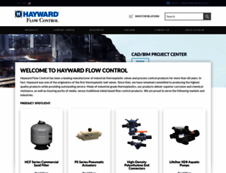 haywardflowcontrol.com screenshot