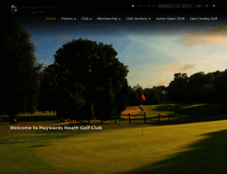 haywardsheathgolfclub.co.uk screenshot