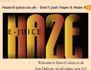 haze-e-juice.co.uk screenshot