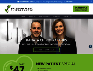hazeldeanchiropractic.com screenshot