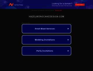 hazelwongcakedesign.com screenshot