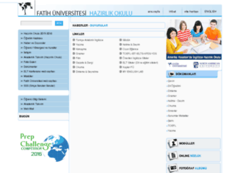 hazirlik.fatih.edu.tr screenshot
