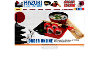 hazukijapanese.com screenshot