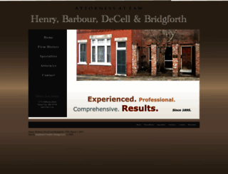hbdblaw.com screenshot