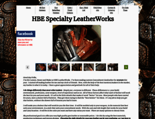 hbeleatherworks.com screenshot