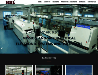 hblelectronics.com screenshot