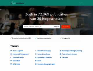 hbo-kennisbank.nl screenshot