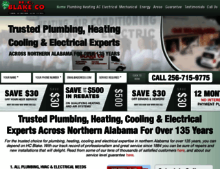 hcblakeplumbing.com screenshot