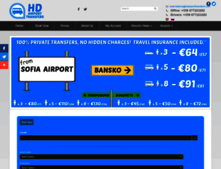 hdairporttransfers.com screenshot