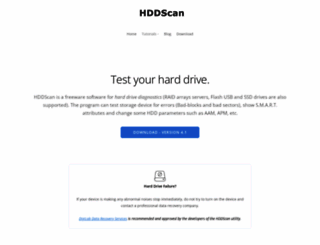 hddscan.com screenshot
