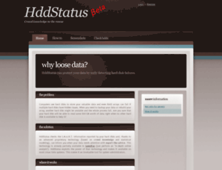 hddstatus.com screenshot