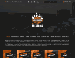 hdoffrederick.com screenshot