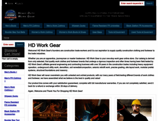 hdworkgear.com screenshot