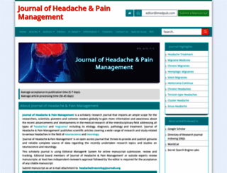 headache.imedpub.com screenshot