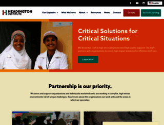 headington-institute.org screenshot
