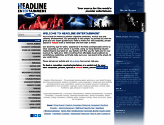 headlineentertainment.us screenshot