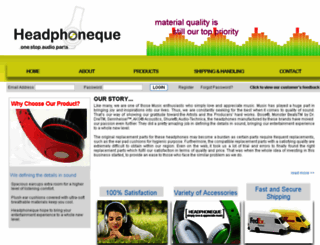 headphoneque.com screenshot