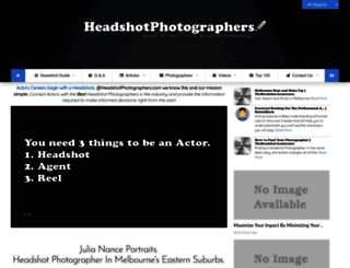 headshotphotographers.com screenshot