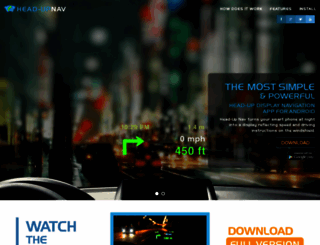 headupnav.com screenshot