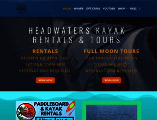 headwaterskayak.com screenshot