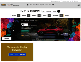 healeychevrolet.com screenshot