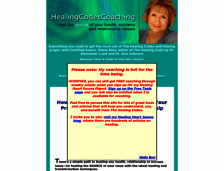 healingcodecoaching.com screenshot