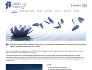 healingenergy.com.au screenshot