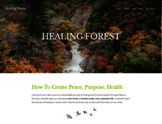 healingforest.org screenshot