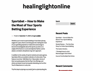 healinglightonline.com screenshot