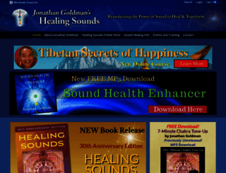 healingsounds.com screenshot