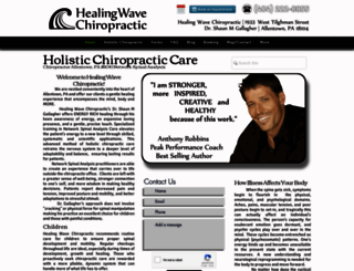 healingwavechiro.com screenshot