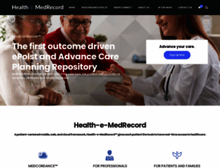 health-e-medrecord.com screenshot