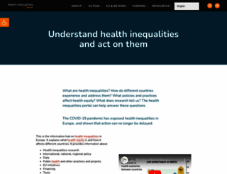 health-inequalities.eu screenshot