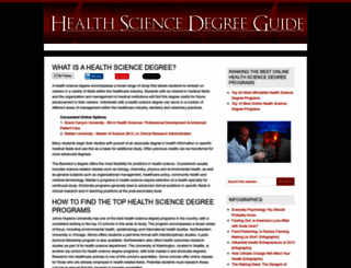 health-science-degree.com screenshot