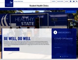 health.gsu.edu screenshot
