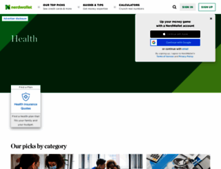 health.nerdwallet.com screenshot