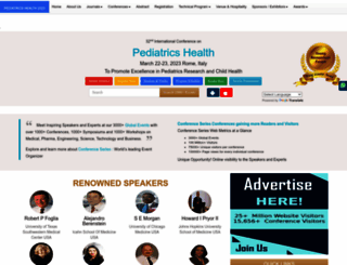 health.pediatricsconferences.com screenshot