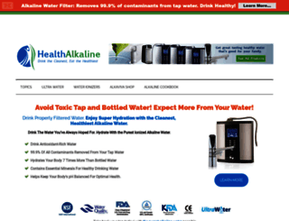 healthalkaline.com screenshot