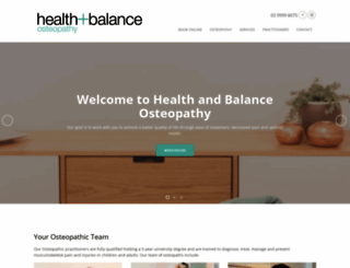healthandbalance.com.au screenshot