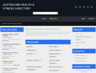 healthandfitnessdirectory.com.au screenshot